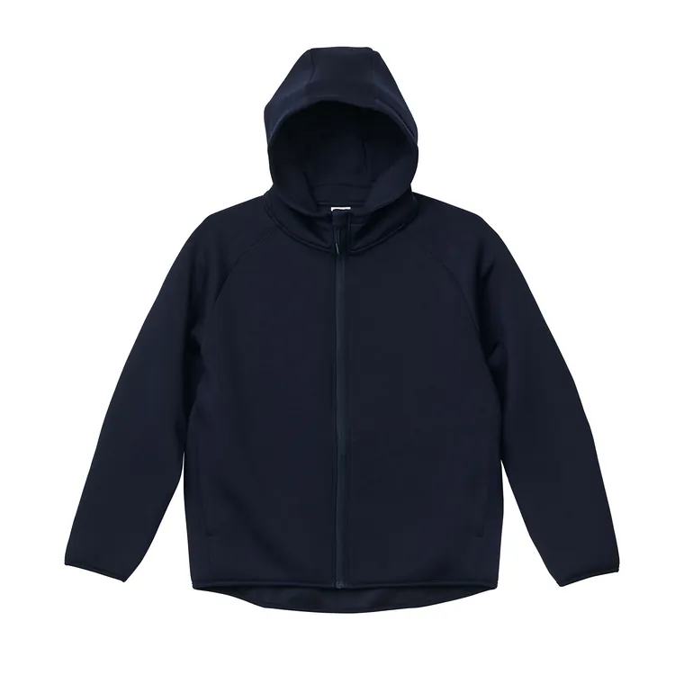 United Athle 2291-01 9.4オンス T/R ダンボールニット フルジップ パーカ（正面）