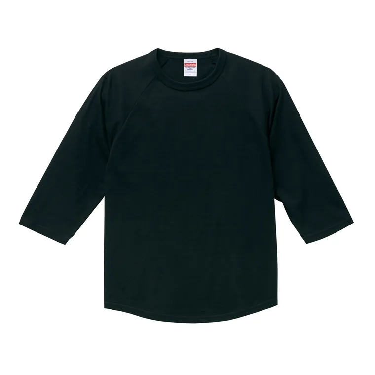United Athle 5045-01 5.6オンス ラグラン 3/4スリーブ Tシャツ（正面）