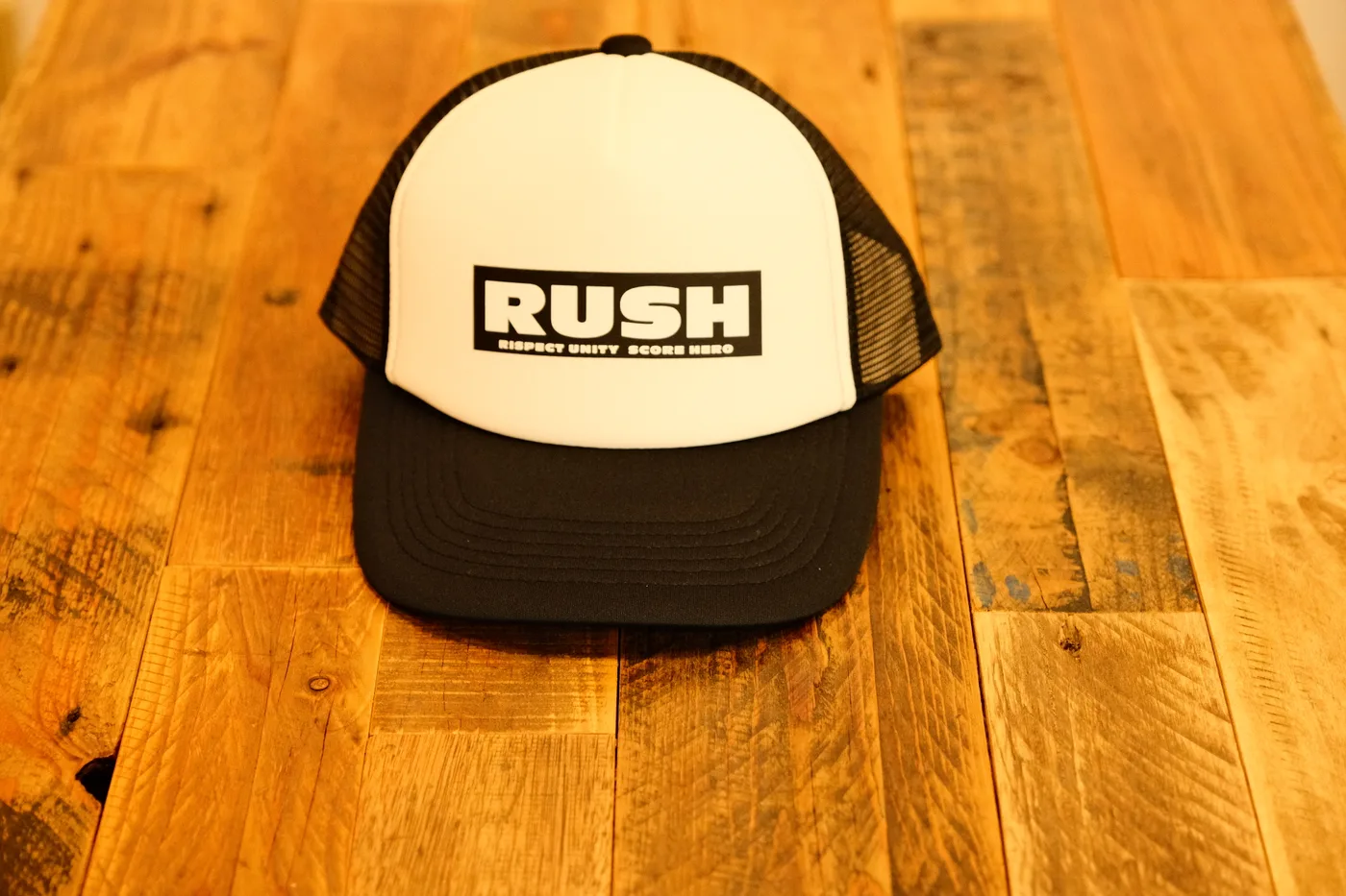 RUSH様のメッシュキャップの作成（正面）